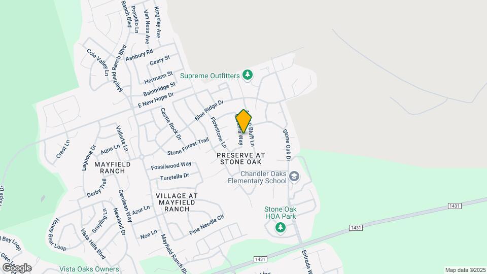 3321 Cantera Way Map and Location Details