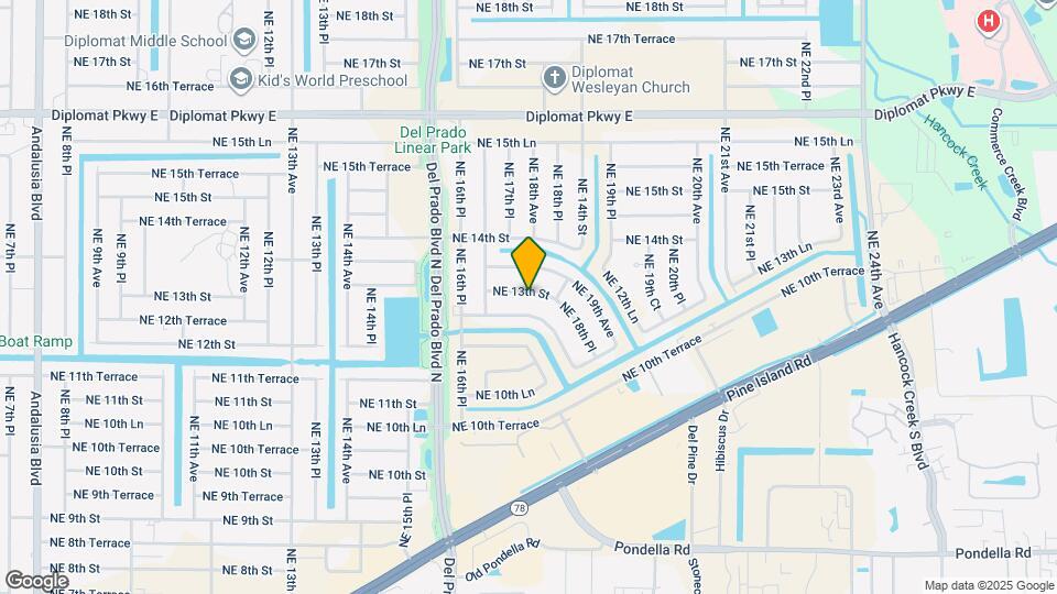 1726 NE 13th St Map and Location Details