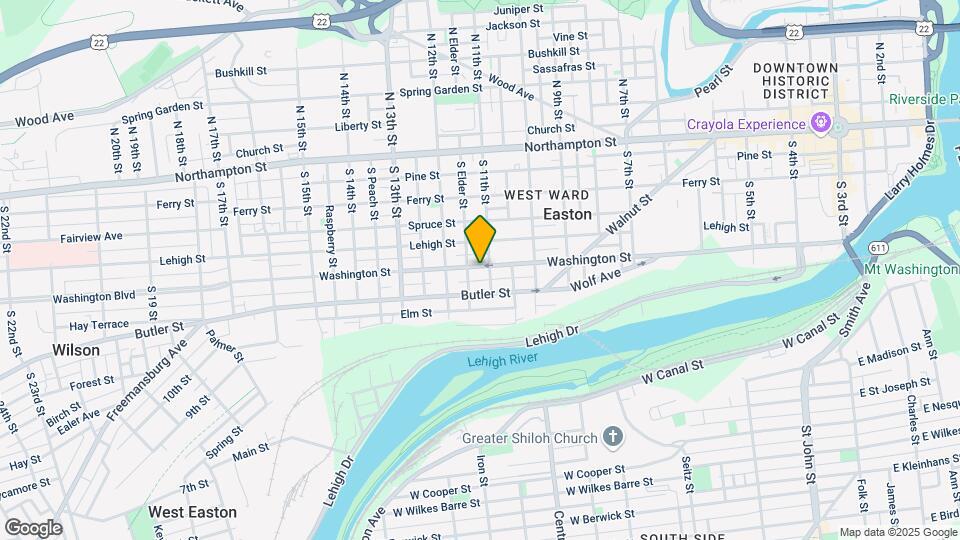 1110 Washington St Map and Location Details