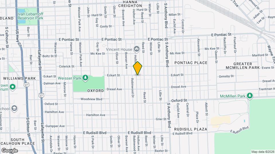 1408 Eckart St Map and Location Details