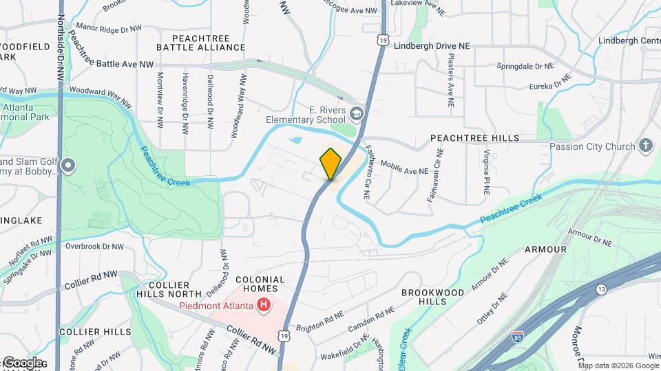 2255 Peachtree Rd Map and Location Details