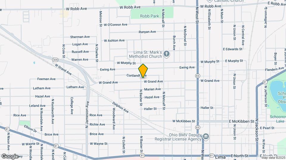 580 W Grand Ave Map and Location Details