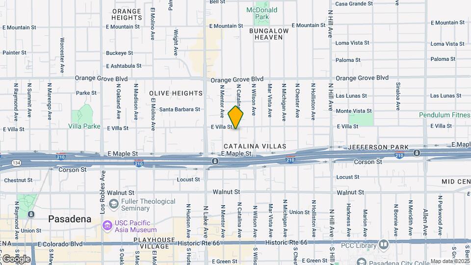 449 N Catalina Ave Map and Location Details