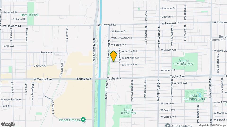 3126 W Chase Ave Map and Location Details