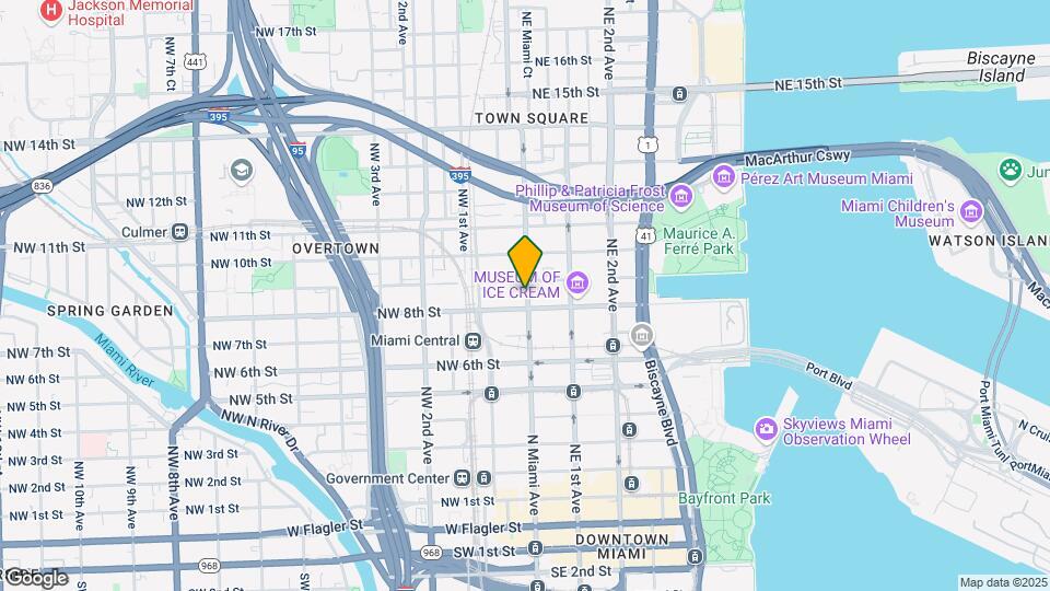 850 N Miami Ave Map and Location Details