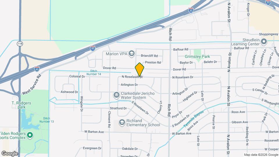 908 N Roselawn Dr Map and Location Details