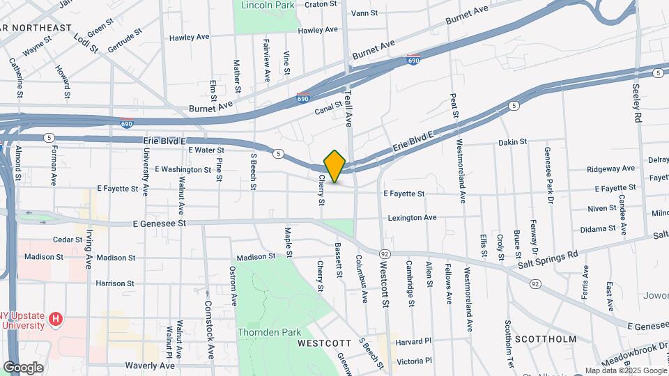 1611 E Fayette St, Unit 2 Map and Location Details