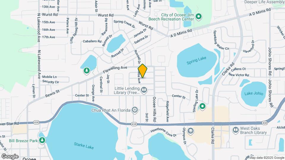 1203 Oakwood Ln Map and Location Details