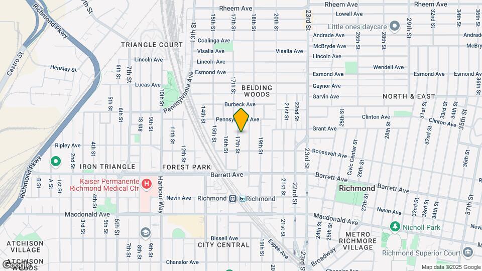 628 17th St Map and Location Details
