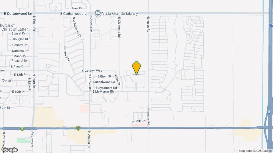 1861 E Birch St Map and Location Details