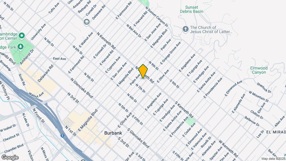723 E Orange Grove Ave Map and Location Details
