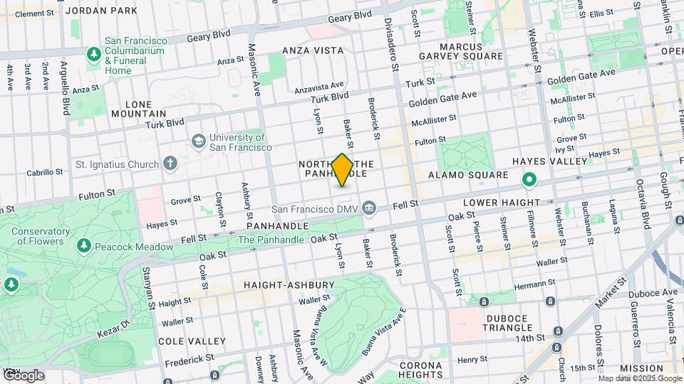 1550 Hayes St Mapa y Detalles de la Ubicación