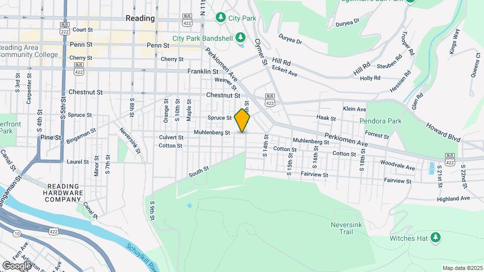 1264 Muhlenberg St Map and Location Details