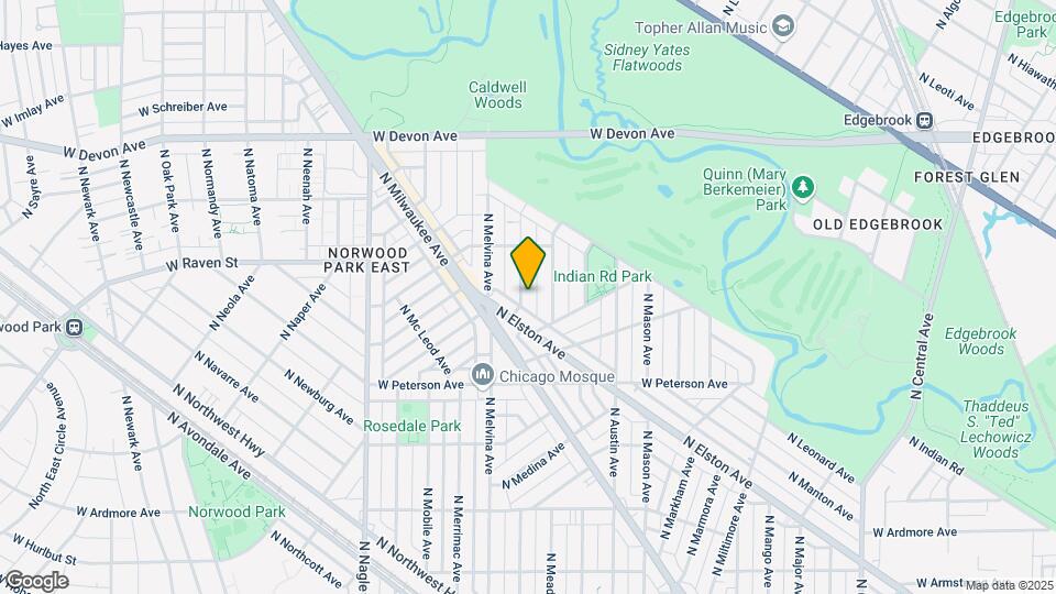 6123 N Moody Ave Mapa y Detalles de la Ubicación