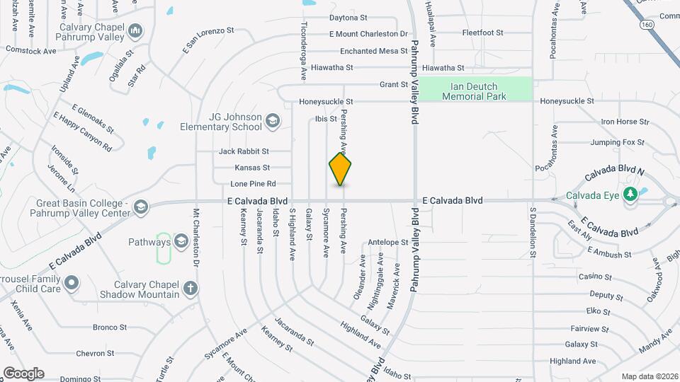 1850 Pershing Ave Map and Location Details