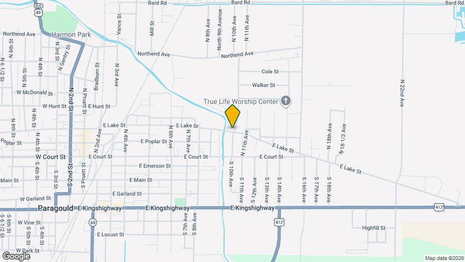 917 E Lake St Map and Location Details