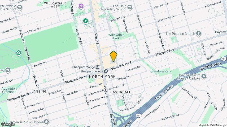 Sheppard Centre 3 Map and Location Details