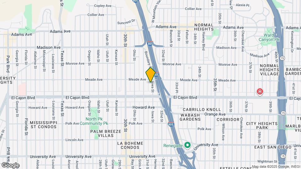 4366 Iowa St Map and Location Details