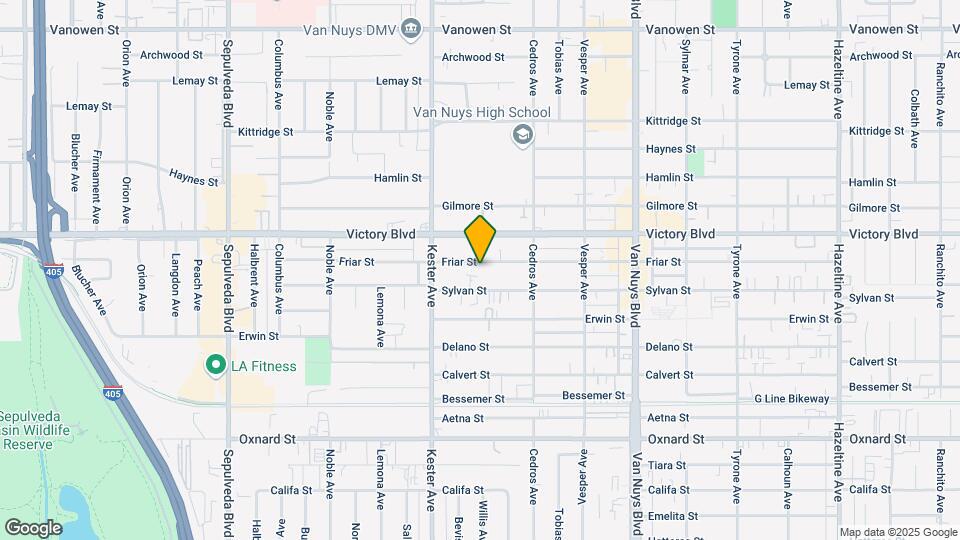 14768 Friar St Map and Location Details