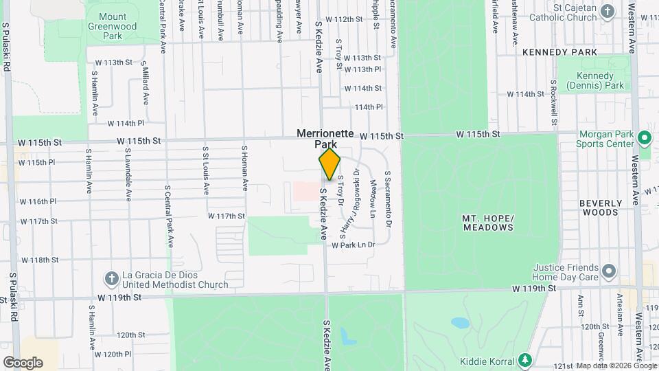11613 S Kedzie Ave Mapa y Detalles de la Ubicación