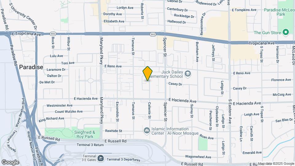 5187 Caliente St Map and Location Details