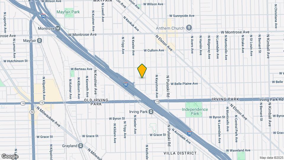 4112 N Kedvale Ave Map and Location Details