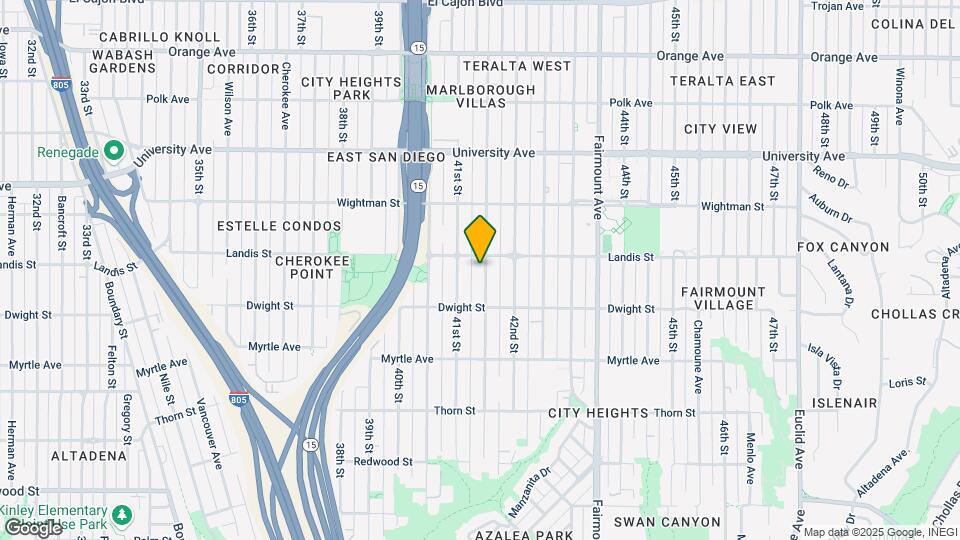 3676 Marlborough Ave Map and Location Details