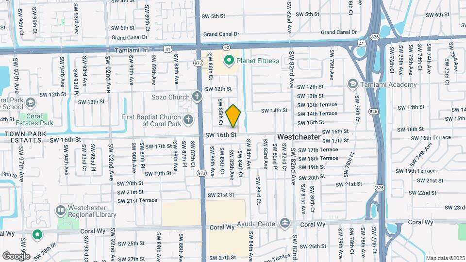 8441 SW 16th St Map and Location Details