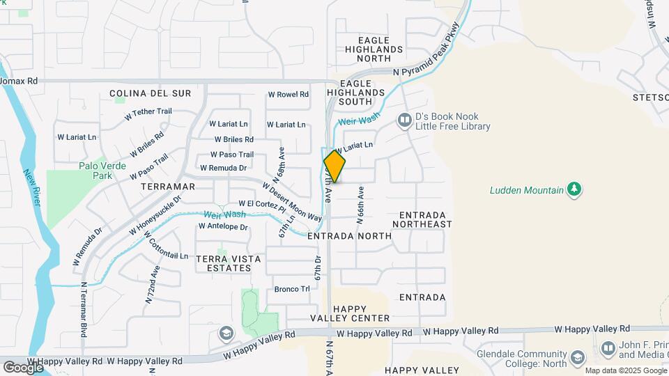 6637 W Prickly Pear Trail Map and Location Details