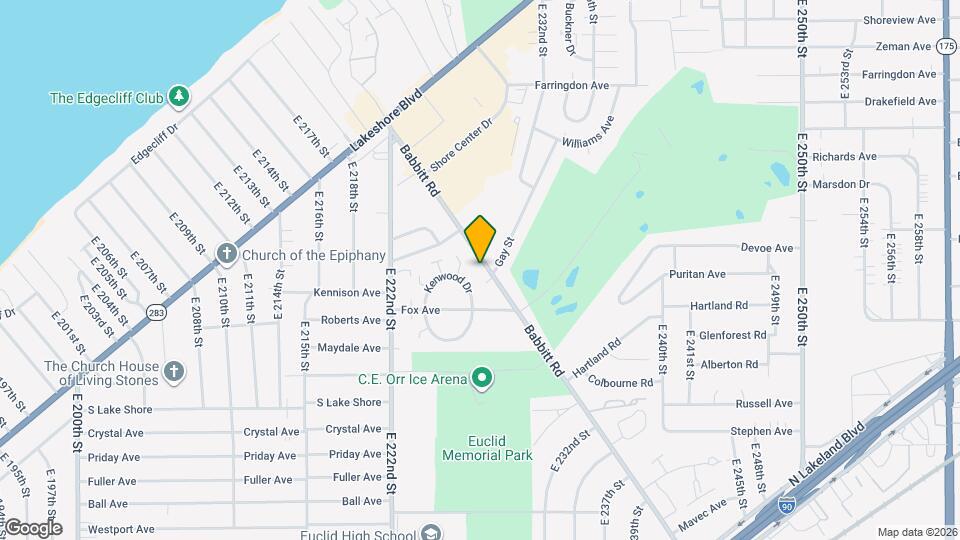 466 Babbitt Rd Map and Location Details