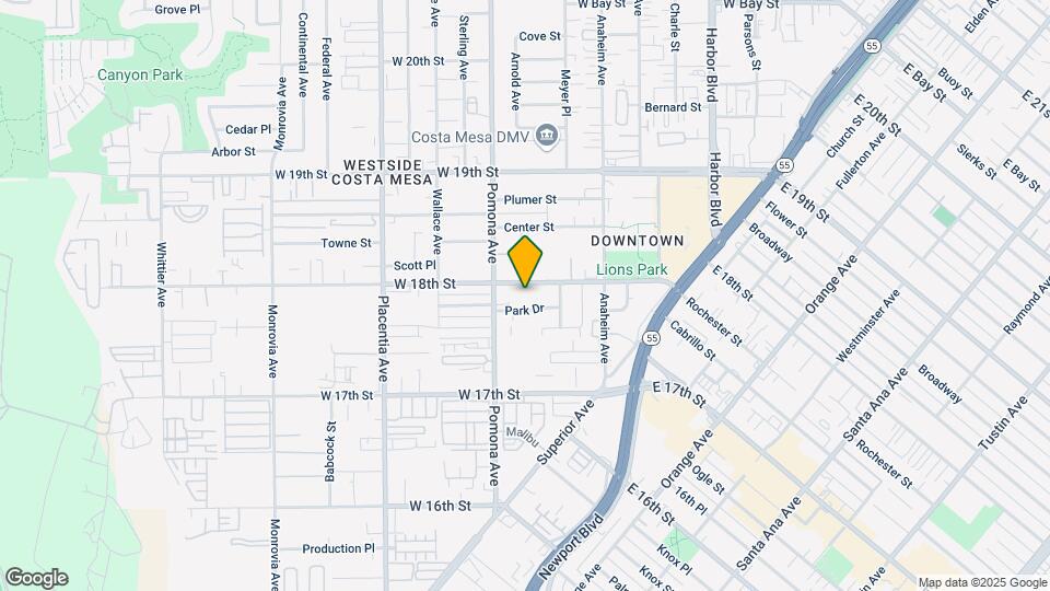 675 W 18th St Map and Location Details