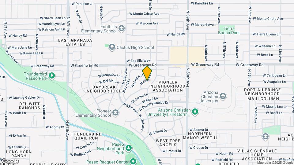 15243 N 61st Dr Map and Location Details