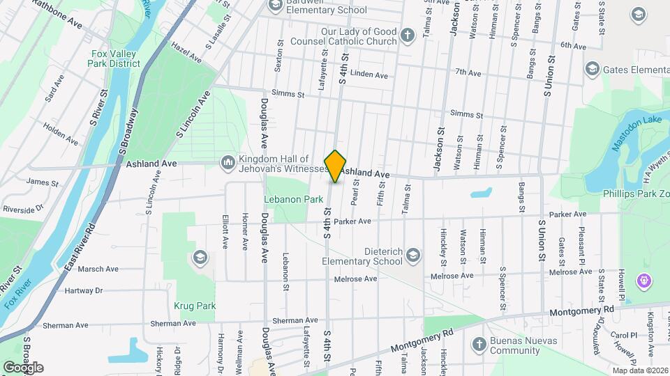 1022 S 4th St Mapa y Detalles de la Ubicación