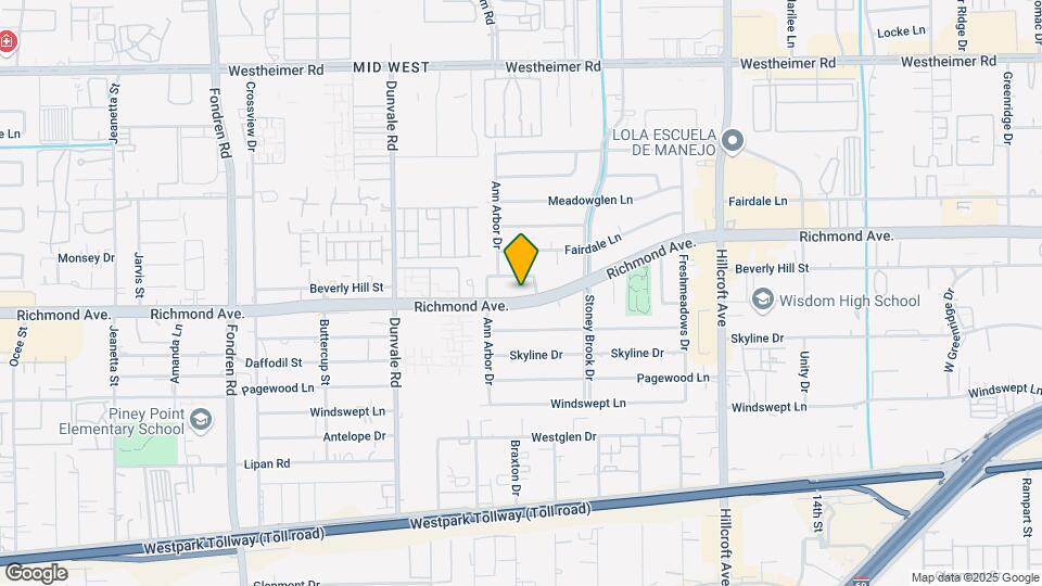 8002 Richmond Ave. Map and Location Details