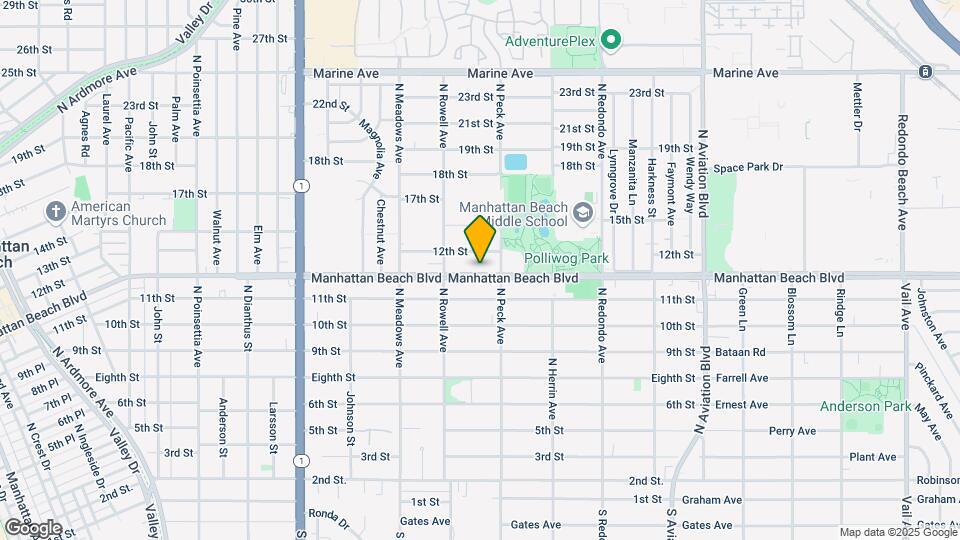 1441 Manhattan Beach Blvd Map and Location Details