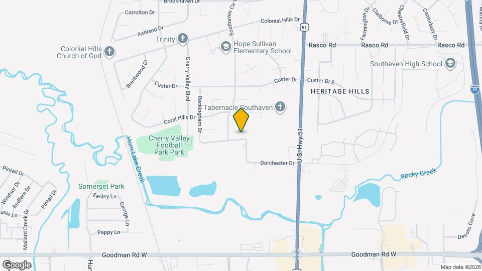 1766 Dorchester Dr Map and Location Details