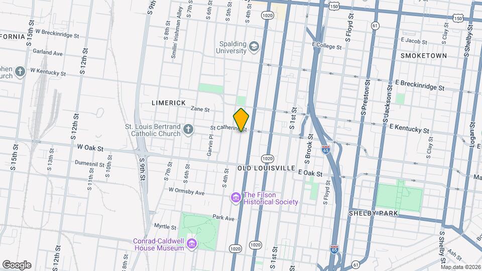 304 W St. Catherine St. Map and Location Details