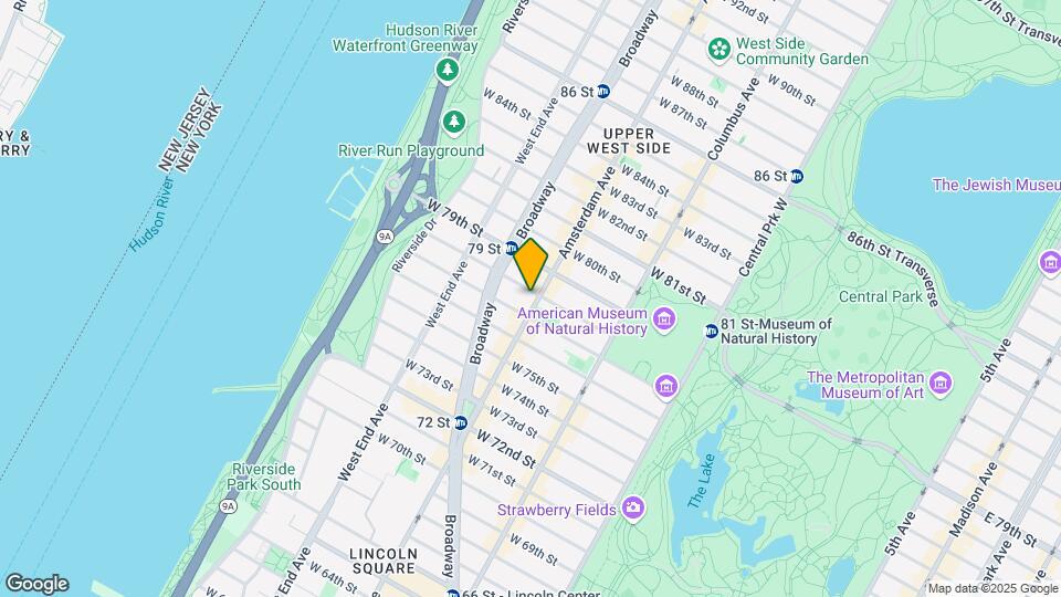 202 W 78th St Map and Location Details