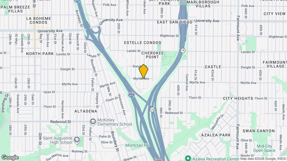 3450 Cherokee Ave Map and Location Details