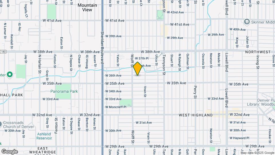 4702 W 36th Ave Map and Location Details