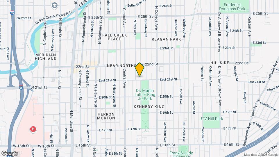 614 East 21st St Map and Location Details