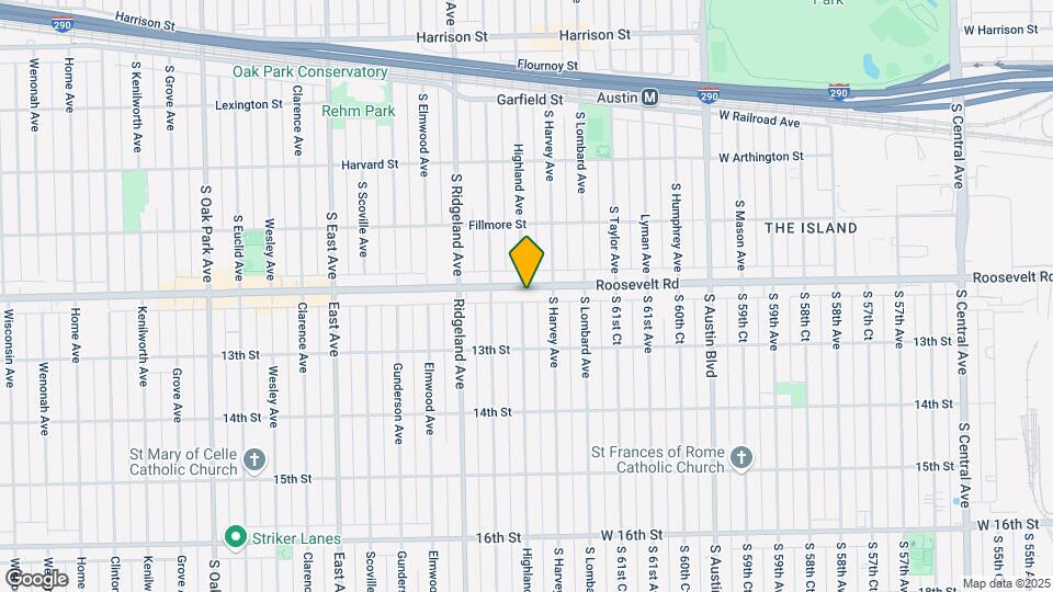1201 Highland Ave Map and Location Details