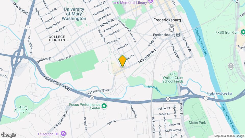 915 Lafayette Blvd, Unit A Map and Location Details