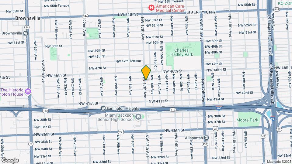 4407 NW 17th Ave Map and Location Details
