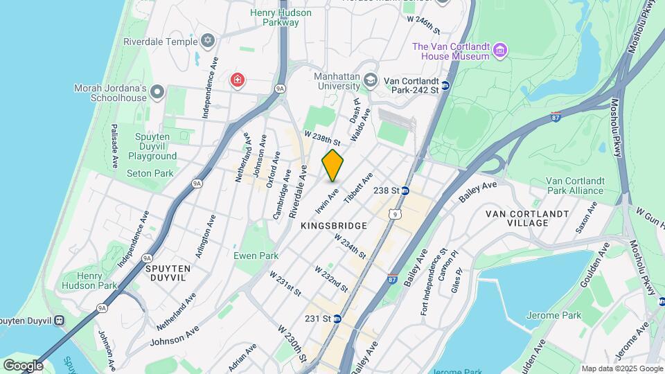 3461 Irwin Ave Map and Location Details