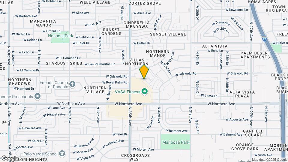 3363 W Harmont Dr Map and Location Details