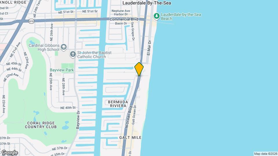 4241 N Ocean Dr Map and Location Details
