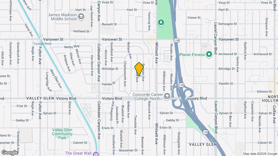 6522 Teesdale Ave Mapa y Detalles de la Ubicación
