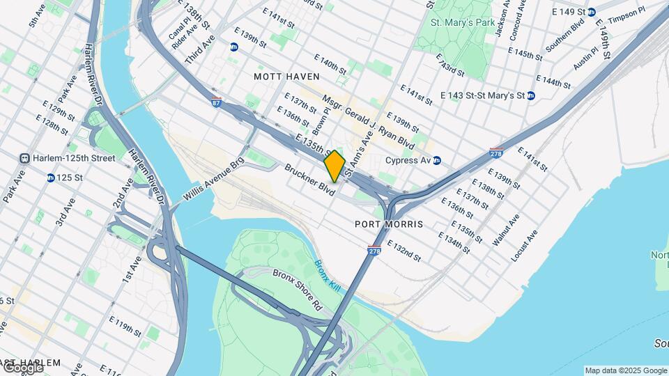 144 Bruckner Boulevard Mapa y Detalles de la Ubicación