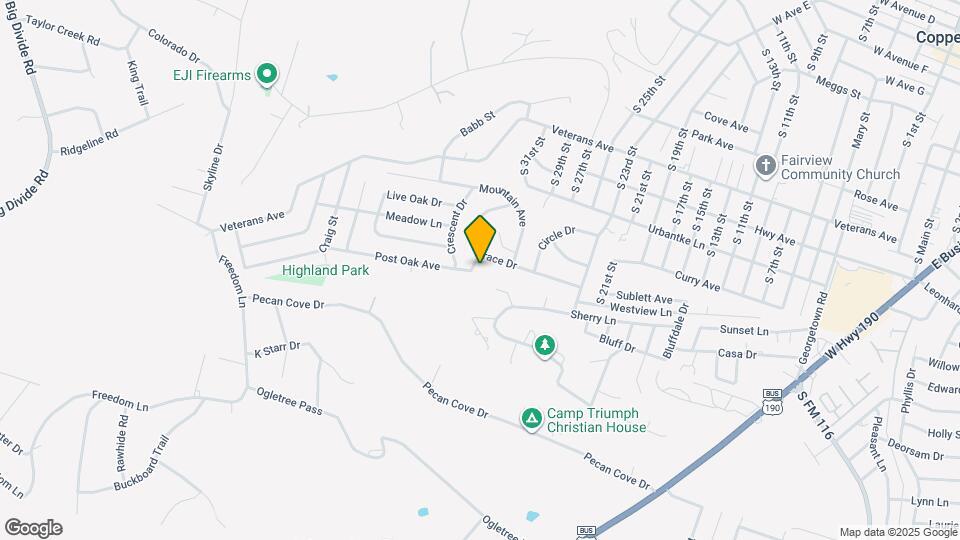 2305 Post Oak Ave Map and Location Details